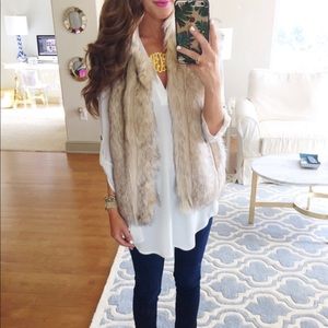 Top shop faux fur vest